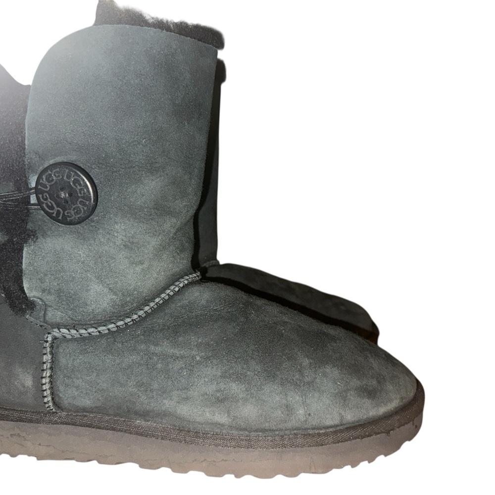 UGG Bailey Button II Sheepskin Boots – Women’s Size 10 – Black